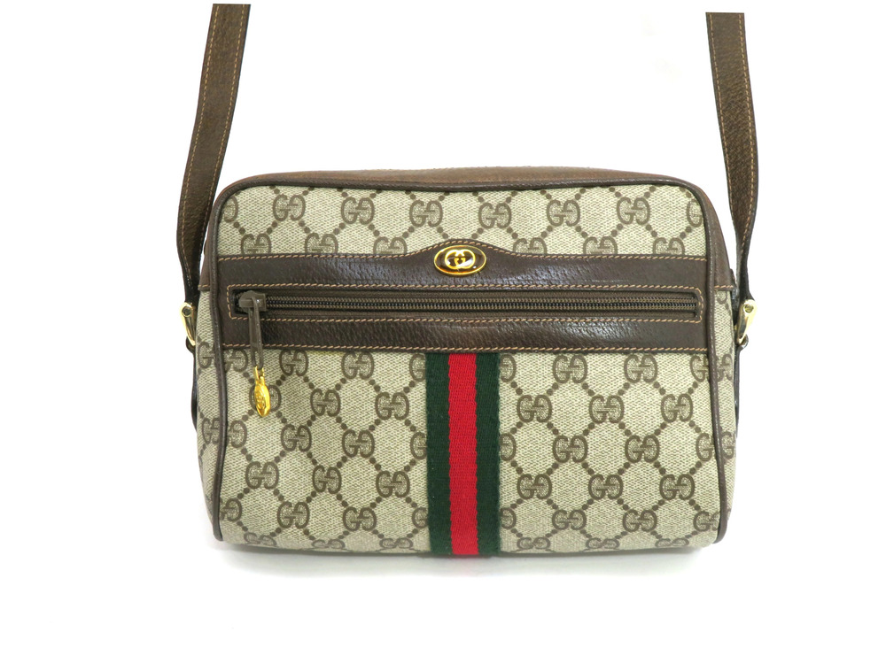 Gucci shoulder bag Sherry brown leather canvas
